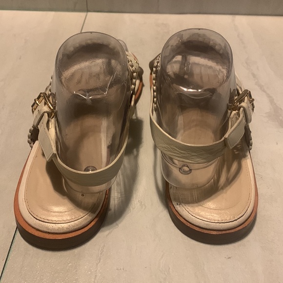 Cole Haan Women's Anica Scallop White Thong Sandals Size 10B - Picture 5 of 15